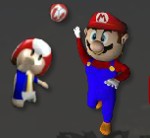 Mario joaca volei pe plaja